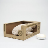 Moonie S-SA Peluche Sonore en Coton Biologique avec Veilleuse 2.0 - Phoque sable - Moonie vendu par Veille sur toi