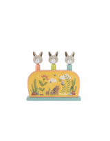 Moulin Roty 678110 Jouet Pop-Up en Bois - Trois Petits Lapins - Moulin Roty vendu par Veille sur toi
