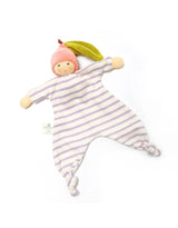 Nanchen Natur 102601 Poupée doudou biologique avec hochet  - Petite pêche - Nanchen Natur vendu par Veille sur toi