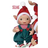 Nines d'Onil NINES-0301-06 Poupée lutin de Noël Duendys 24 cm - Nines d'Onil Garçon - Selkie avec salopette verte vendu par Veille sur toi