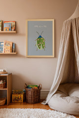 Oleka Canvas Coccinelle Douillette, Toile rigide encadrée vendu par Veille sur toi