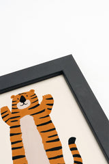 Oleka Canvas Tigre Câlin, Toile rigide encadrée vendu par Veille sur toi