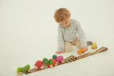 Oli & Carol L-CUCUMBER-CAR Voiture jouet en caoutchou pour bébé - Pepino le concombre - Oli & Carol vendu par Veille sur toi