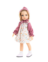 Paola Reina PR-4690 Poupée Las Amigas - Clara avec robe fleurie et bonnet - Paola Reina vendu par Veille sur toi