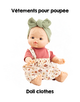 Paola Reina PR-54132 Vêtements pour poupée Gordis, Los Manus et Alex & Sonia - Salopette-robe fleurie - Paola Reina vendu par Veille sur toi