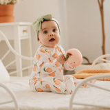 Petit Lem Dormeuse en coton biologique - Pêches - Petit Lem vendu par Veille sur toi