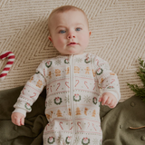 Petit Lem Dormeuse thermique gaufrée - Friandises et jacquard - Petit Lem vendu par Veille sur toi