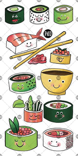 Pico ⚜ PICO-355 Tatouage - Les minis sushis - Pico vendu par Veille sur toi