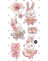 Pico ⚜ PICO-400 Tatouages Temporaires - Les lapines ballerines - Pico vendu par Veille sur toi