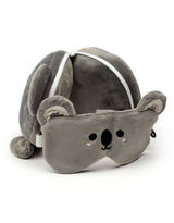 Relaxeazzz CUSH226 Oreiller et Masque de Voyage 2-en-1 - Koala - Relaxeazzz vendu par Veille sur toi