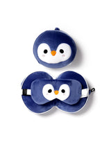 Relaxeazzz CUSH227 Oreiller et Masque de Voyage 2-en-1 - Pingouin - Relaxeazzz vendu par Veille sur toi