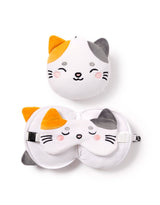 Relaxeazzz CUSH315 Oreiller et Masque de Voyage 2-en-1 - Chat - Relaxeazzz vendu par Veille sur toi