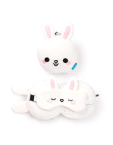 Relaxeazzz CUSH352 Oreiller et Masque de Voyage 2-en-1 - Lapin - Relaxeazzz vendu par Veille sur toi