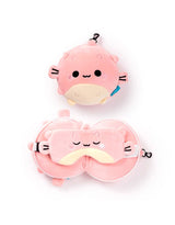 Relaxeazzz CUSH354 Oreiller et Masque de Voyage 2-en-1 - Poisson-Globe - Relaxeazzz vendu par Veille sur toi