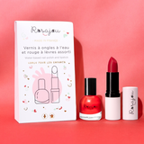 Rosajou RDUO03B Coffret Duo Madame - Vernis et rouge à lèvres végétaliens - Rosajou vendu par Veille sur toi