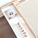 Sapiens Child CHERRY FULL - Montessori Floor Bed with Shelves vendu par Veille sur toi