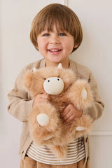 Snuggle Bunnies S10231024725 Peluche Hilda la vache highland - Caramel - Snuggle Bunnies vendu par Veille sur toi