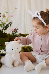 Snuggle Bunnies SB-174378 Peluche - Moon le chaton - Blanc neige - Snuggle Bunnies vendu par Veille sur toi
