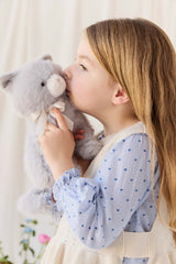 Snuggle Bunnies SB-174484 Plush - Moon the Kitty - Soft Grey - Snuggle Bunnies vendu par Veille sur toi