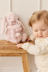 Snuggle Bunnies SB-Frank-Blo Peluche Frankie le lapin câlin et son bébé - Blossom - Snuggle Bunnies vendu par Veille sur toi