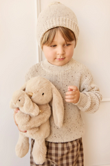 Snuggle Bunnies SB-Frank-Car Peluche Frankie le lapin câlin et son bébé - Caramel - Snuggle Bunnies vendu par Veille sur toi