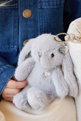 Snuggle Bunnies SB-PenKey-Sil Breloque pour sac - Pénélope le lapin - Silver - Snuggle Bunnies vendu par Veille sur toi