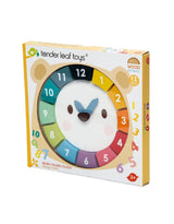 Tender Leaf Toys TL8408 Horloge en bois - L'ours et les couleurs - Tender Leaf vendu par Veille sur toi
