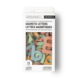 The Type Set Co. SL2LC75MRD Ensemble de 75 lettres magnétiques - Grandes minuscules - Rêve Arc-en-ciel - The Type Set Co. vendu par Veille sur toi