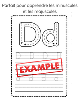 Veille sur toi ⚜ Cahier d'activités - Apprendre à tracer les lettres de l'alphabet vendu par Veille sur toi