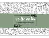 Veille sur toi ⚜ Coloriage de Noël "Safari" GRATUIT à télécharger! vendu par Veille sur toi