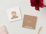 Veille sur toi ⚜ VST-CARTE-014 Carte de souhaits - Petit ourson - Veille sur toi vendu par Veille sur toi