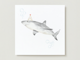 Veille sur toi ⚜ VST-CARTE-017 Carte de souhaits - Requin - Veille sur toi vendu par Veille sur toi