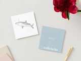 Veille sur toi ⚜ VST-CARTE-017 Carte de souhaits - Requin - Veille sur toi vendu par Veille sur toi