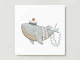 Veille sur toi ⚜ VST-CARTE-021 Carte de souhaits - Baleine - Veille sur toi vendu par Veille sur toi