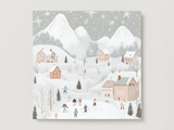 Veille sur toi ⚜ VST-CARTE-045 Carte de souhaits de Noël - Paysage enneigé - Veille sur toi vendu par Veille sur toi