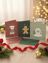 Veille sur toi ⚜ VST-CARTE-049 Carte de souhaits de Noël - Ti-Biscuit - Veille sur toi vendu par Veille sur toi