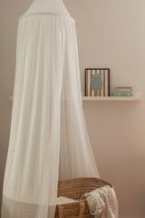 Veille sur toi ⚜ VST-CIEL-VOILE-BLANC Ciel de lit en voile - Blanc - Veille sur toi vendu par Veille sur toi