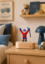 Veille sur toi ⚜ VST-LTC-015 Lampe de table complète - Joueur de hockey - Veille sur toi vendu par Veille sur toi