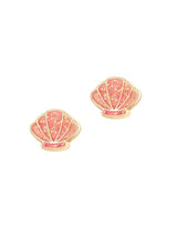 Boucles d'oreilles en émail - Coquillage scintillant - Girl Nation marque  Girl Nation vendu par Veille sur toi