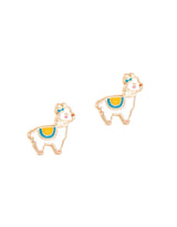Boucles d'oreilles en émail - Lama - Girl Nation Default marque  Girl Nation vendu par Veille sur toi