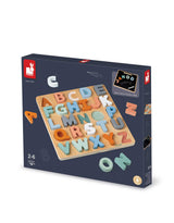 Casse tête en bois - Alphabet marque  Janod vendu par Veille sur toi