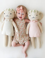 Cuddle + kind Peluche - Hannah la lapine Rose - Cuddle + kind vendu par Veille sur toi