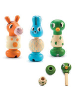 Djeco DJ06312 Jeu en bois - Rondamino  animaux à viser - Djeco vendu par Veille sur toi
