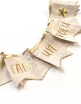 Fancy Little Day Guirlande 11 fanions fait un voeu - Fancy Little Day vendu par Veille sur toi