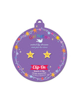 Girl Nation GN-J503SC Boucles d'oreilles à clip en émail - Étoile- Girl Nation vendu par Veille sur toi