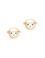 Girl Nation GN-J532S Boucles d'oreilles en émail - Agneau - Girl Nation vendu par Veille sur toi