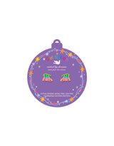 Girl Nation GN-JX508s Boucles d'oreilles en émail - Sapin & voiture - Girl Nation vendu par Veille sur toi