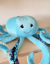 Les jeux Toybox Octa Blue - Pieuvre lourde et apaisante - Les jeux Toybox vendu par Veille sur toi