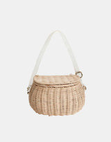 Mini panier Chari en rotin - Straw - Olli Ella marque  Olli Ella vendu par Veille sur toi