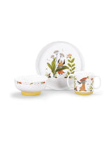 Moulin Roty 678230 Ensemble de vaisselle porcelaine - Trois petits lapins - Moulin Roty vendu par Veille sur toi